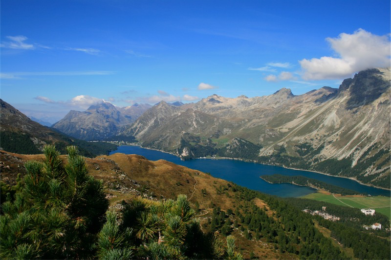 Blick auf den Silsersee