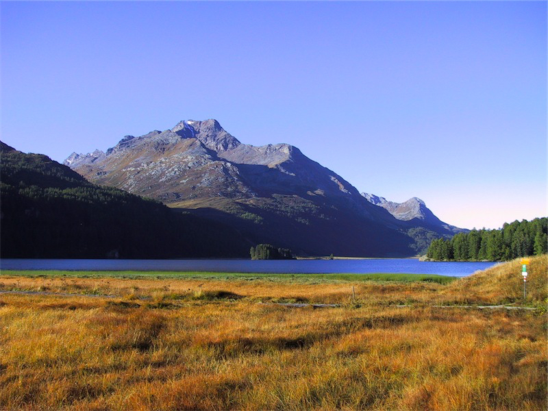 Silsersee mit Piz Margna